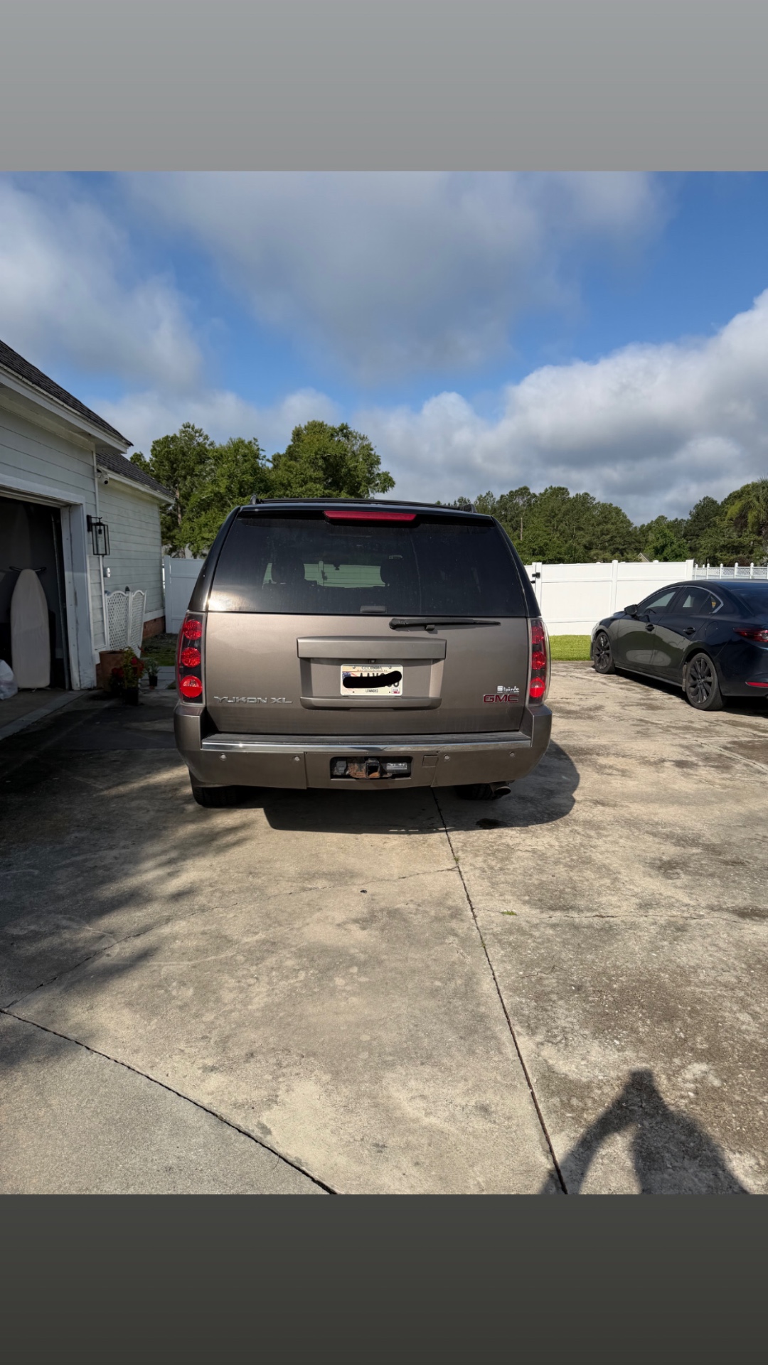 Yukon XL before exterior hand wash